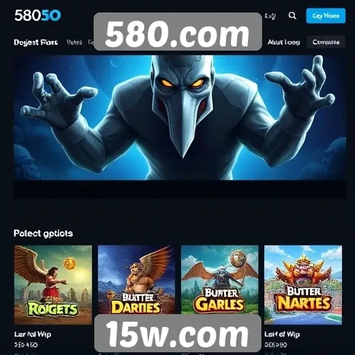 Comparativo de jogos oferecidos no 580.com