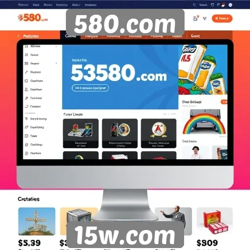 Análise da interface do site 580.com